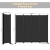 MAYOLIAH 4 Panel Room Divider Screen 6Ft Tall Foldable Privacy