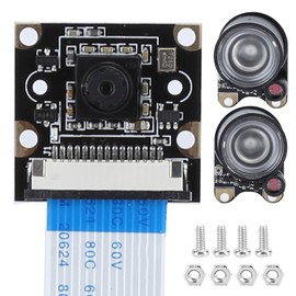 5MP Night Vision Camera with Photosensitive Light Fit for Raspberry Pi 4b 3b 3b 2b b(Night Vision Camera Light )