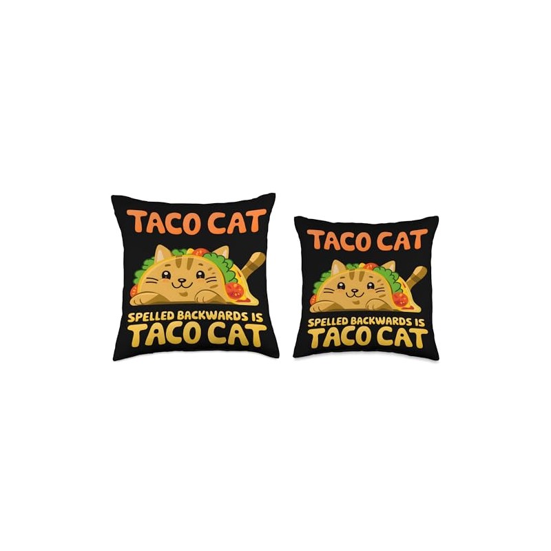 Funny Tacocat Spelled Backward Is Tacocat Mexican Taco cat Throw
