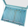 BesyPro Clear Lid Necklace Storage Box - Women Anti-Tangle 15