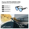 Cyxus P1186 Sunglasses, Polarized Lenses, Men's, Women's, Round, Ultra Lightweight,