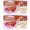 Apollo Malaysia Chocolate Strawberry Flavour Cream Wafer Biscuit Teatime Snack