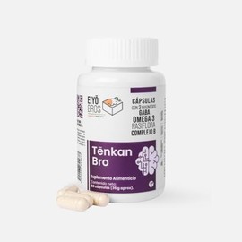 Eiyo Bros Tenkan NeuroBienestar 60 capsulas veganas con GABA, 3 tipos de Magnesio (Glicinato, Carbonato y Citrato de magnesio) Complejo B, Omega 3 y  