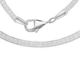 Tuscany Silver Flat Snake Chain of 46 cm/18-inch