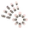 RIICFDD 24 Pcs Fall Press on Nails Short Square Fake