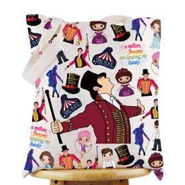 G2TUP The Musical Tote Bag Barnum Fans Gift A Million Dreams Are Keeping Me Awake Shoulder Bag Showman Merch (A Million Dreams TG)