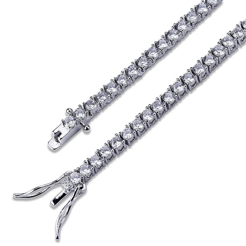 [3MNSCD] 7" 3 Color Gold Plated Tennis Bracelet Women Jewelry