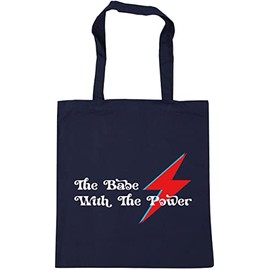 Hippowarehouse The Babe With The Power Tote Shopping Gym Beach Bag 42cm x38cm, 10 litres
