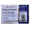 BLUE DOTS RESUSCITATION FACE SHIELD – PROTECTIVE BARRIER – MOUTH-TO-MOUTH