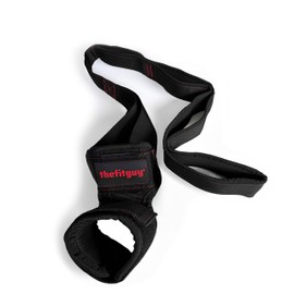 THEFITGUY Quads Stretch Strap with Ankle Support – Deep Quadriceps and Hip Flexor Stretch for Mobility, Rehab, Physical Therapy, Yoga and More, Non-Elastic, 4 Grip Loops, Comfort Padding