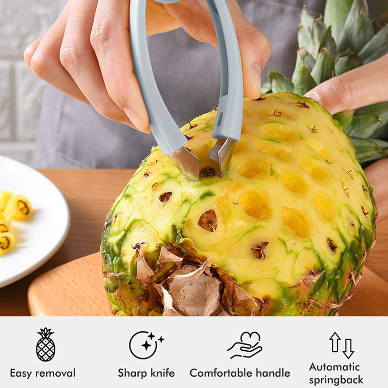 Sahgsa Strawberry Huller Pineapple Eye Peeler Multifunctional Home Kitchen Fruit
