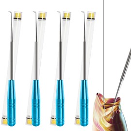 Lianup Fish Hook Remover Tool,Fishing Hook Quick Removal Device,Fishing Gear Security Extractor Equipment Kits for Adult,Hook Extractor Accessories Tools with Storage Tube,4Pcs Blue