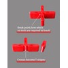 1/4 inch Width 5/8 inch Height Red Leveling Spacer Leveling