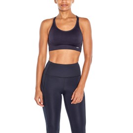 Marika Women's Alyssa Seamless Sports Bra, Black, 3X