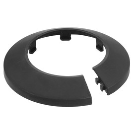 sourcing map Escutcheon Plate, 1Pcs 50mm - Fit 1.9" Outer Diameter Split Pipe Flange Water Pipe Cover Collar Decoration, PP Plastic Plumbing Cover Plates (Black)
