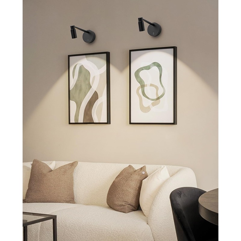 PESUTEN Zoomable Picture Light for Wall, Battery Operated Art Light