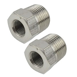 1/2" BSP Male to 1/4" BSP Female Thread Adapter Hex Bush Air Fitting 2 PK FT047