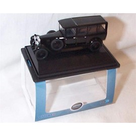 Oxford Diecast Black Hearse Car 1.76 Scale Diecast Model, Suitable for 00 Gauge Railway, Includes Display Case and 00 Gauge Railway Mechanism, Adult, All Ages