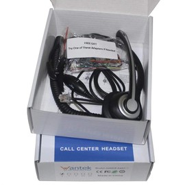 Wantek Corded Telephone Headset Mono w/Noise Canceling Mic for AVAYA Aastra Allworx Adtran Alcatel Lucent AltiGen Comdial Digium Gigaset InterTel Mitel Plantronics MiVoice Landline Deskphones(F600S1)