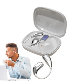 Open Ear Headphones, Sports Wireless Ear Buds, Noise Cancelling Earphone for Motorcycle Travel Workout Game Running Airplane