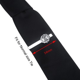 HONEY BEAR Mens Scortland Thistle Flower Tie Clip Bar for Normal Size Gift 5.4cm