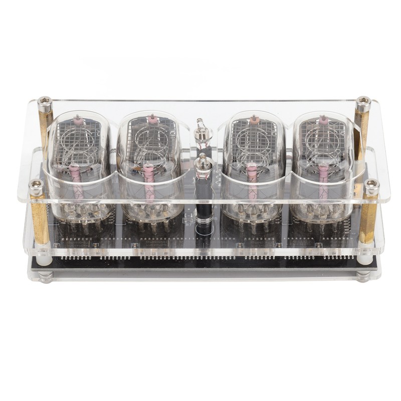 IN12 Glow Tube Clock with Remote Controller Electronic Digital Tube