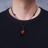 COAI Women's Men's Necklace with Gemstone Lucky Ball Pendant, Stone,