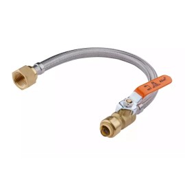 Maintenance Warehouse Push-fit Valve Flexible Water Heater Hose,3/4  x 3/4  FIP 18 Inch NEW