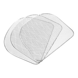 Cabilock 3pcs Stainless Steel Air Fryer Dehydration Rack Stackable Grilling Racks for Oven Accessories for Healthy Cooking and Food Preservation