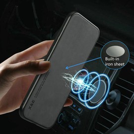 Kepuch Silklike Case for Redmi Note 9 4G/Redmi 10X 4G - Cover Bumper Built-in Metal Plate for Redmi Note 9 4G/Redmi 10X 4G - Black