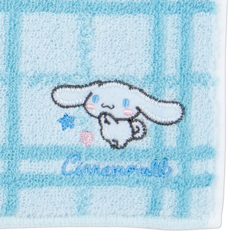 Sanrio 305561 Cinnamoroll, Petite Towel (Checked)