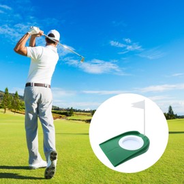 9 PCS Golf Putting Cup and Flag,Golf Ball Cups for Indoor Outdoor Putting Training Hole Practice Aids Stable Base for Skill Improvement for Home,Office,Backyard Practice