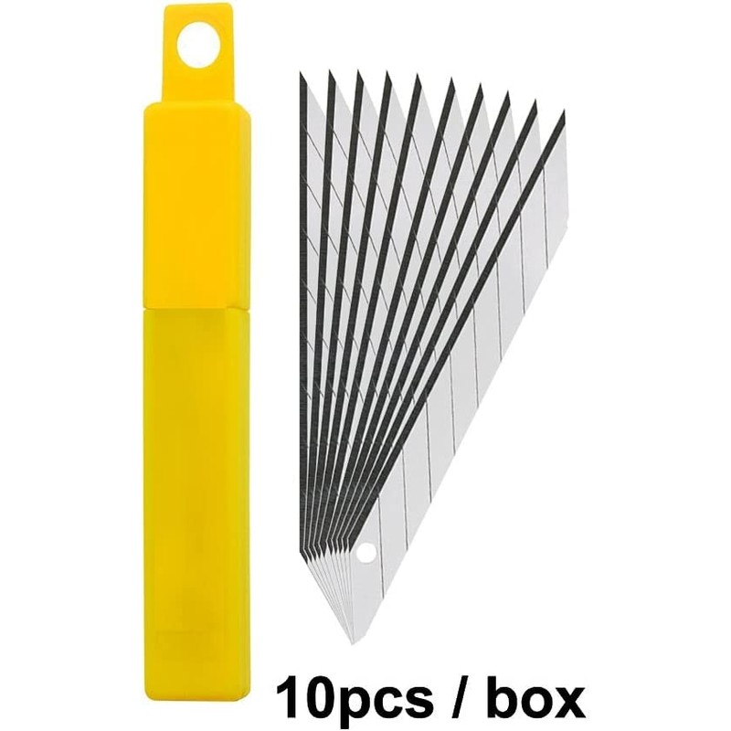 Gebildet 2pcs 9mm Utility Knife with 20pcs Replaceable Blades -Auto