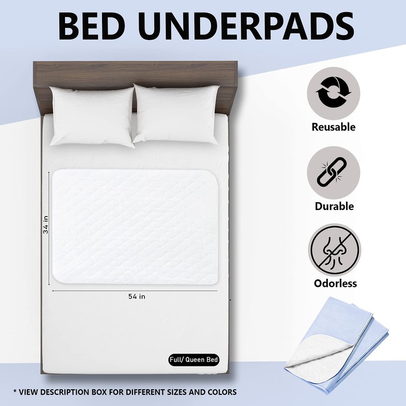 Platinum Care Pads Reusable Bed Underpad - Waterproof & Washable