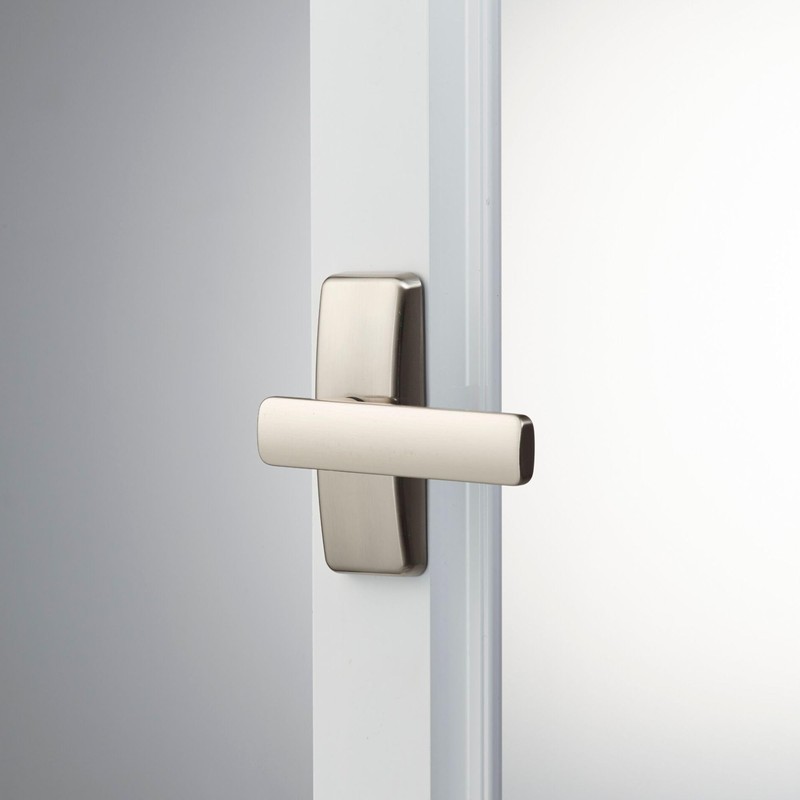 Ideal Security Door Lever for Storm and Screen Doors, Satin
