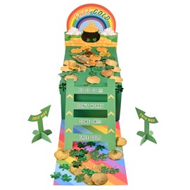 EnriQ Leprechaun Trap Kit St Patrick's Day Decoration Craft Activity DIY Set Up Traps to Catch Elves During St Patricks Day for Irish Party Classroom Activity Party Supplies