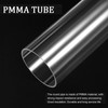Recogwood 2 x Clear Rigid Round Acrylic Tube 86mm Internal