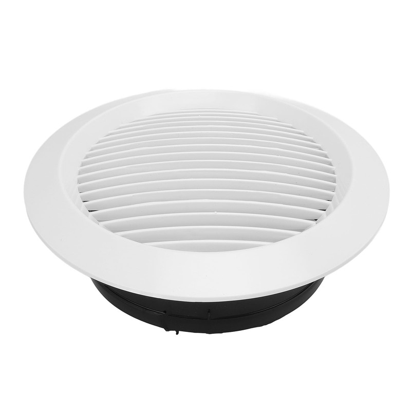 200mm Round Vent Cover ABS Plastic Louver Air Ventilation Grille