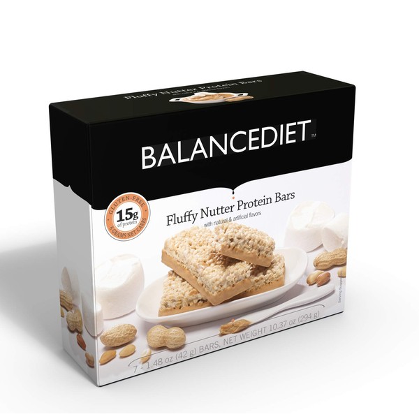 BalanceDietTM | Barra de proteínas | 15 g de proteínas | bajo en carbohidratos | caja de 7 bares