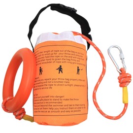 Rescue Rope Kit,881.85 Lbs Lifesaving Throw Bag - Water-Resistant, Multi-Purpose Throwable Flotation Device for Lifeguard Outdoor Adventures Boating Safety