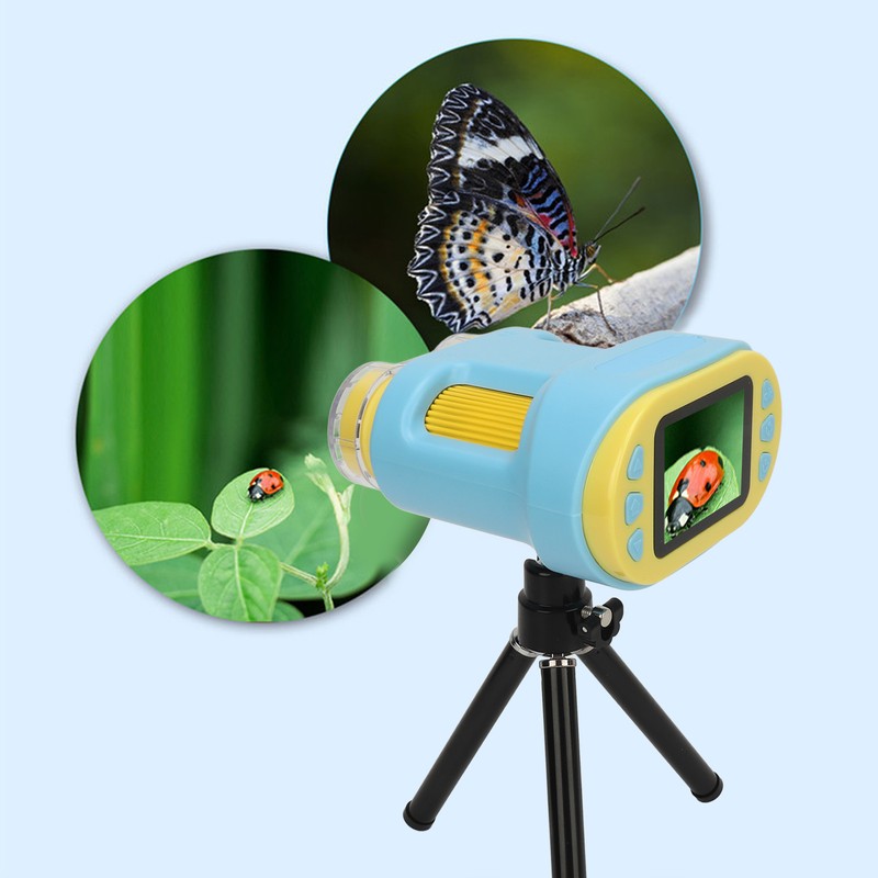 Handheld Mini Microscope Toy Multifunctional 2 Inch Screen 1080P 1000X