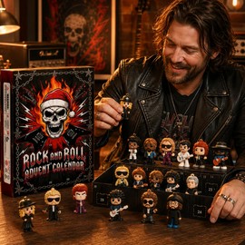 Legends of Rock and Roll Metal Music Advent Calendar 2026,24 Days Countdown Calendar with Iconic Musical Character Collectibles,Gifts for Hard Rock Band Fans Adults