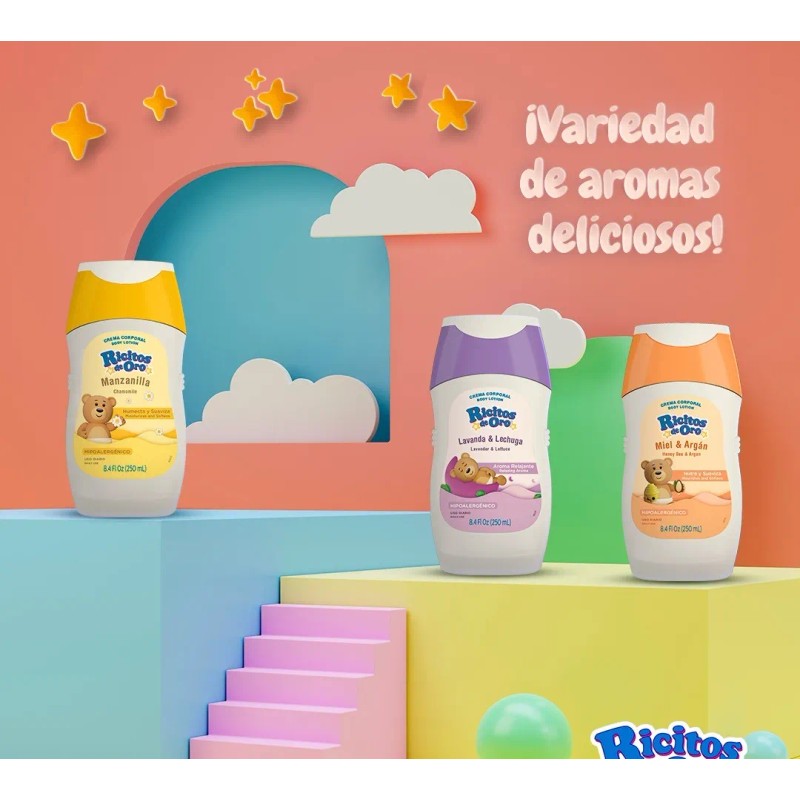 Trio De Cremas Para Bebe Ricitos De Oro - Humecta