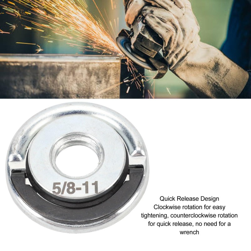 Tuerca de Amoladora Angular de 2 Piezas, 5/8-11 Tuercas de