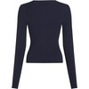 Tommy Jeans Women's Cable Essential Button Down Cardigan, blue, M