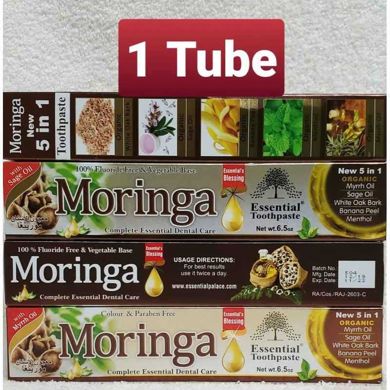 Essential Palace 1 Tube MORINGA Toothpaste 5 in 1 Essential
