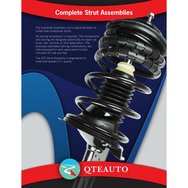 PM Auto Pair Front Quick Complete Strut-Coil Spring For 2011