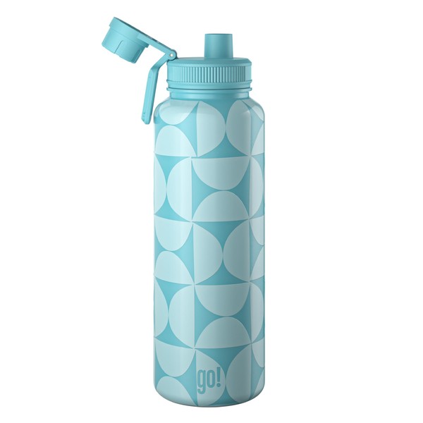 40oz Stainless Steel Sports Bottle with Triple Insulation & Copper