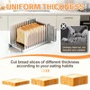 Bread Slicer for Homemade Bread - Upgrade Adjustable Stainless Steel