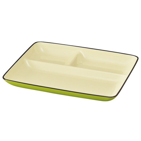 Lunch Plate Dividers Rectangular Microwaveable Dishwasher Safe Made in Japan natule Meal Plate natyu-ru